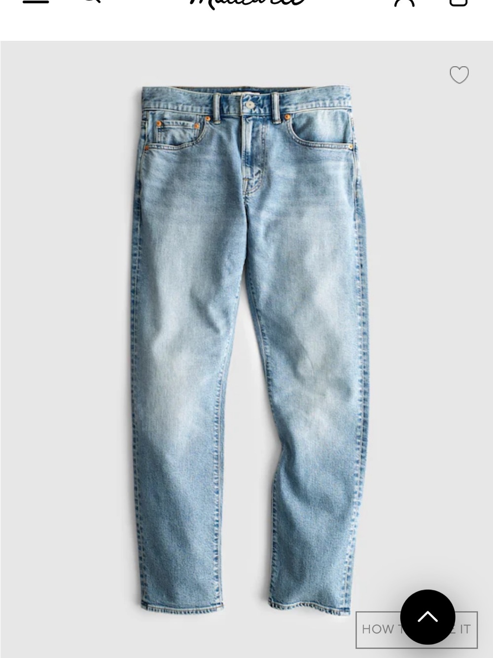 Men’s NWT Light Blue Men's Athletic Slim Jeans